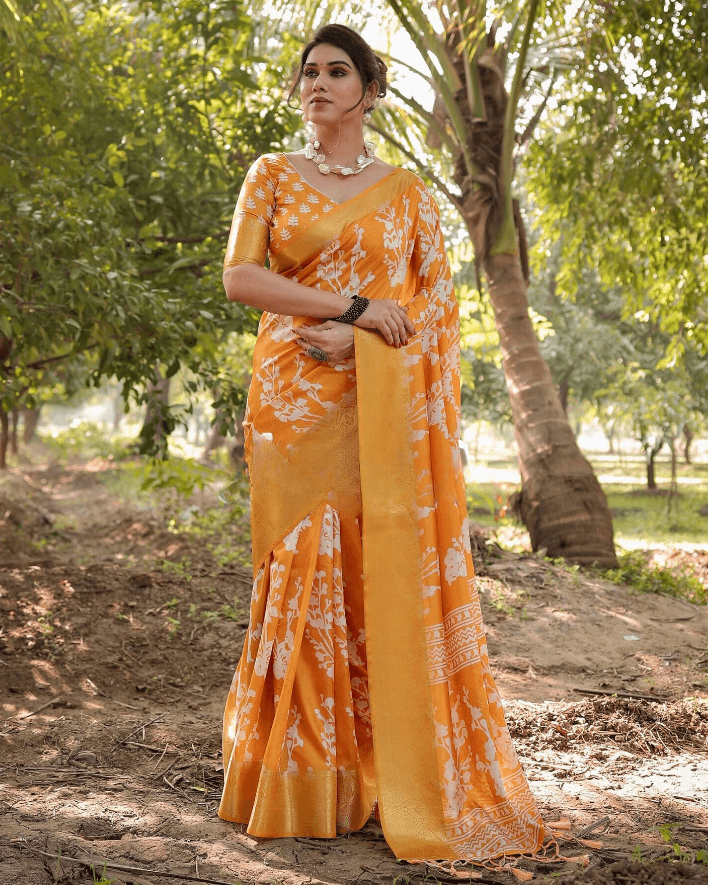 Adorning Yellow Colored Jacquard Silk Saree - Ibis Fab