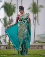 Attractive Purple Soft Silk Saree With Pretty Blouse Piece - Ibis Fab