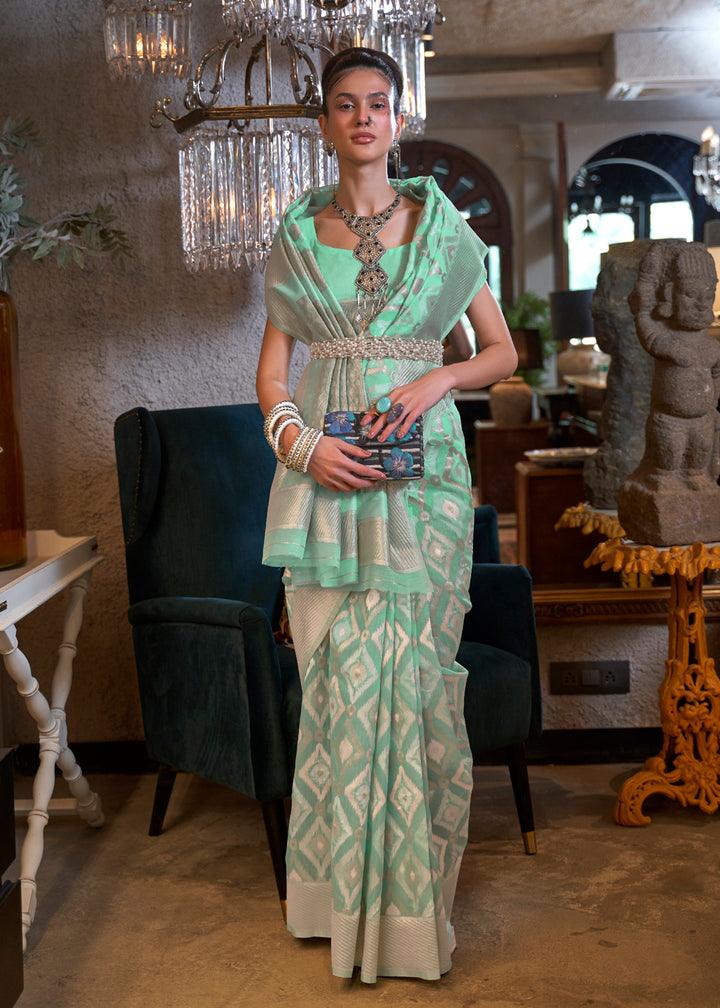 Banarasi Saree Look for Wedding Party - Ibis Fab