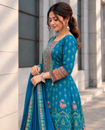 Rajasthani Chinon Anarkali Kurta Set for Women