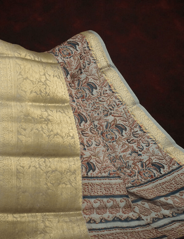 Demanding Multi Colored Cotton Linen Designer Printed Saree - Ibis Fab