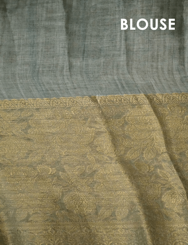 Demanding Multi Colored Cotton Linen Designer Printed Saree