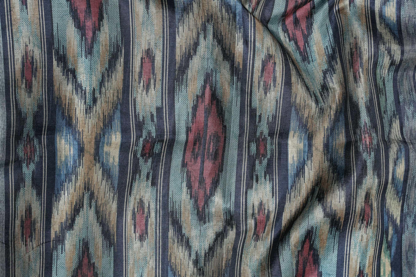 Extremely Multi Colored Cotton Linen Designer Printed Saree - Ibis Fab