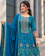 Rajasthani Chinon Anarkali Kurta Set for Women