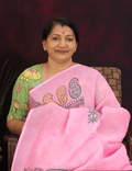 Fairy-tale Baby Pink Colored Cotton Linen Designer Printed Saree