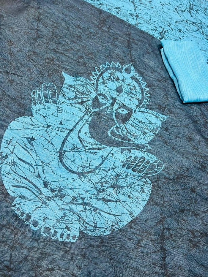 Ganesh Chaturthi Girl & Woman Theme, Beautiful Saree