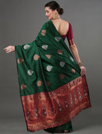 Luxurious Green Jacquard Saree