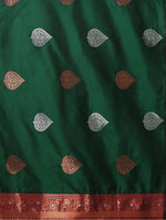 Luxurious Green Jacquard Saree