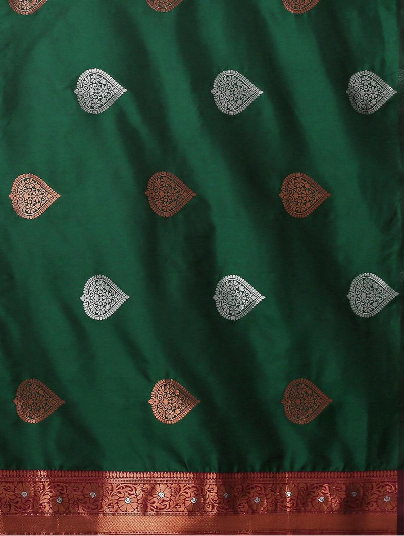 Green Jacquard Saree