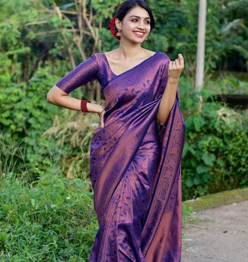 Jacquard Silk Sarees Dark Wine Colour, Wedding wear