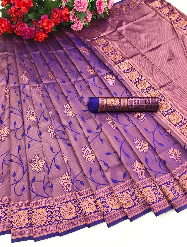 Jacquard Silk Sarees Dark Wine Colour, Wedding wear - Ibis Fab