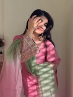 Blush Pink Embroidered Kurta Pant Set