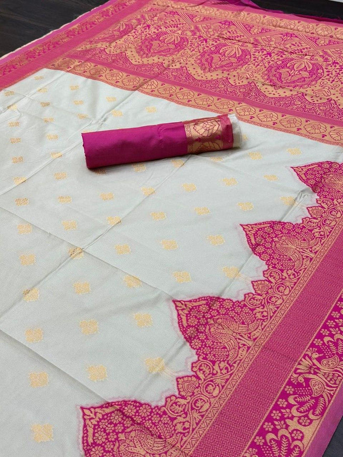 Kanjeevaram Saree with Contrast Border