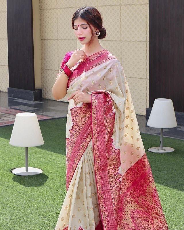 Kanjeevaram Saree with Contrast Border