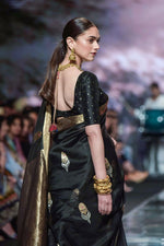 Luxury Black Jacquard Saree 