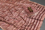 Marvellous Multi Colored Cotton Linen Designer Printed Saree - Ibis Fab
