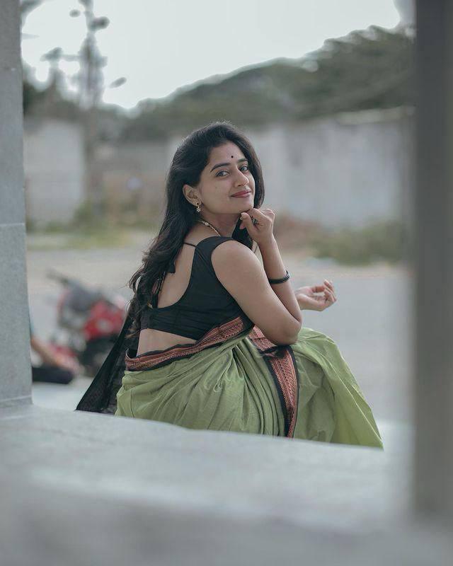 Mint Green & Black Banarasi Soft Silk Saree With Zari Weaving Work