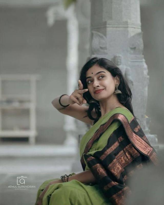 Mint Green & Black Banarasi Soft Silk Saree With Zari Weaving Work