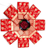 Mirchi Red Pure Lichi Silk Saree For Wedding Special - Ibis Fab