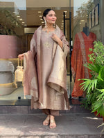 Women’s Banarasi Silk Suit Set with Dupatta – Elegant Ethnic Party Wear