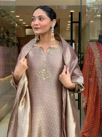 Women’s Banarasi Silk Suit Set with Dupatta – Elegant Ethnic Party Wear