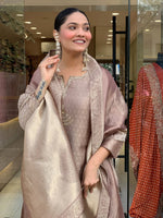 Women’s Banarasi Silk Suit Set with Dupatta – Elegant Ethnic Party Wear