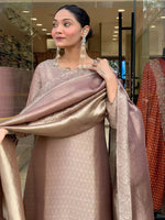 Women’s Banarasi Silk Suit Set with Dupatta – Elegant Ethnic Party Wear