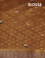 Pleasant Dark Green Colored Cotton Linen Designer Printed Saree - Ibis Fab