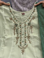 Green Embroidered Anarkali Suit Set