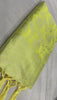 Elegant Light Yellow Jacquard Saree