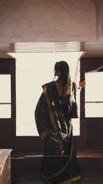 Black Jacquard Saree 