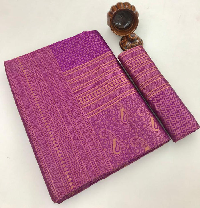 Pure jacquard Silk Sarees Wine Colour, Festival Wear