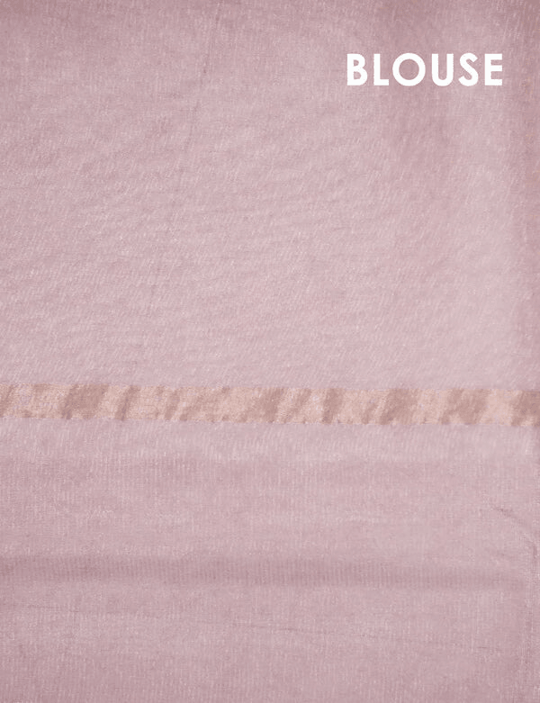 Refreshing Light Purple Colored Cotton Linen Designer Printed Saree - Ibis Fab