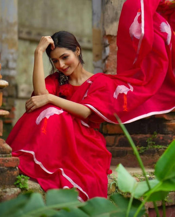 Stylish Designer Linen Saree For Women's & Girl's