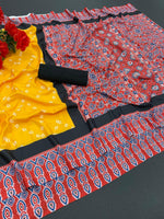 Stylish Soft Maslin Print Saree - Ibis Fab