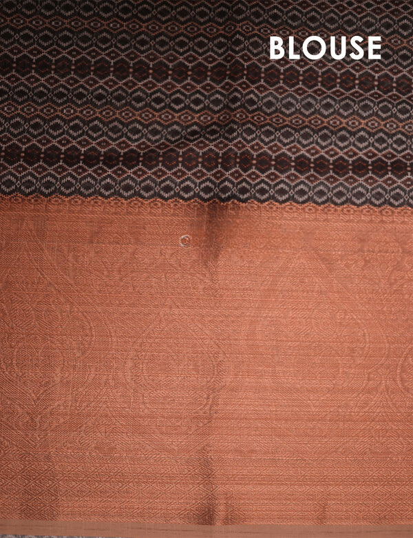 Unique Sky Blue Colored Cotton Linen Designer Printed Saree