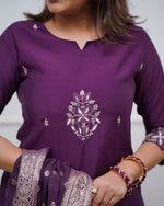 Statement Ethnic Look with Embroidered Chanderi Silk