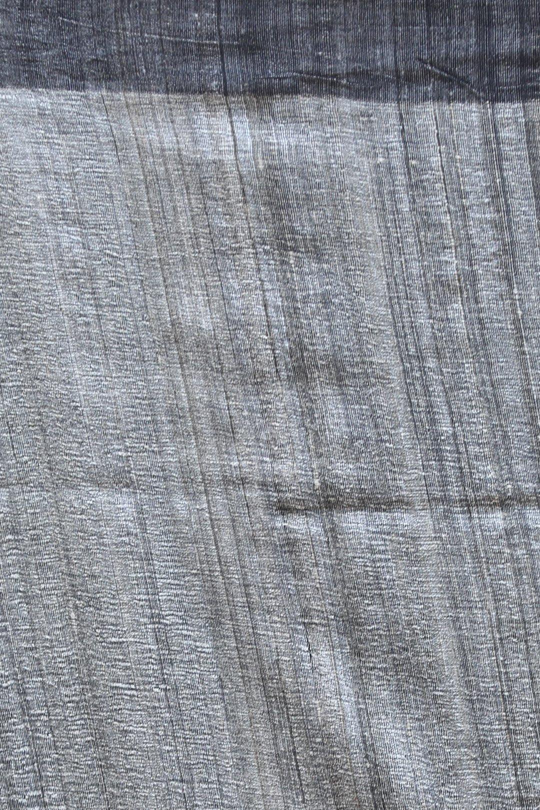 Hypnotic Grey Colored Festive Wear Printed Pure Linen Saree - Ibis Fab