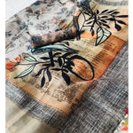 Breathtaking Beige Colored Casual Wear Pure Linen Saree - Ibis Fab