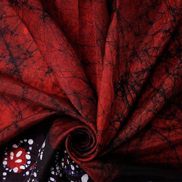 Breathtaking  Red Colored  Festive Printed  Pure Linen Saree