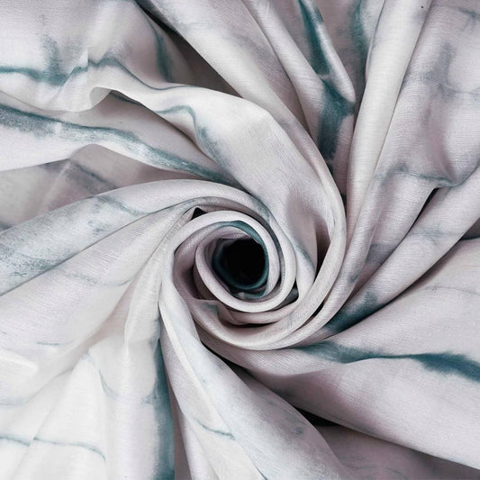 Classy White Colored Festive Printed Pure Linen Saree - Ibis Fab