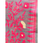 Eye-catching Light Grey Colored Festive Wear Pure Linen Saree - Ibis Fab