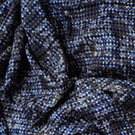 Flaunt Navy Blue Colored Party Wear Pure Linen Printed Saree - Ibis Fab