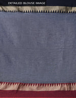 Innovative Grey Pallu And White Colored Festive Wear Linen Designer Saree - Ibis Fab