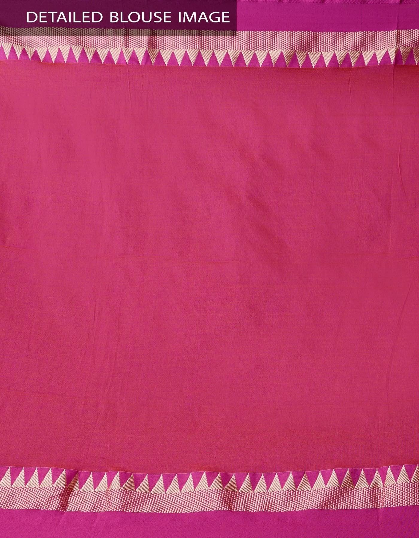Jazzy Orange Colored Festive Wear Linen Designer Saree - Ibis Fab