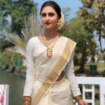 Krystle D'souza Special White Linen Designer Embroidered Saree - Ibis Fab