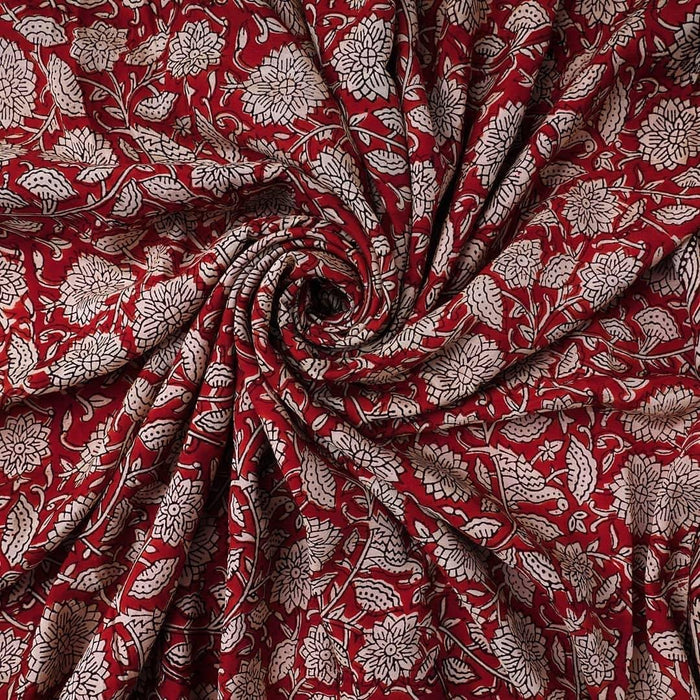 Lovely Red Colour Printed Pure Linen Saree For Women