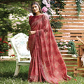 Original Soft Silk Red Color Saree With Blouse
