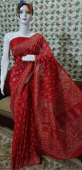 Perfect Women's Digital Printed, Linen Saree