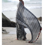 Radiant Grey Colored Festive Wear Pure Linen Designer Saree - Ibis Fab